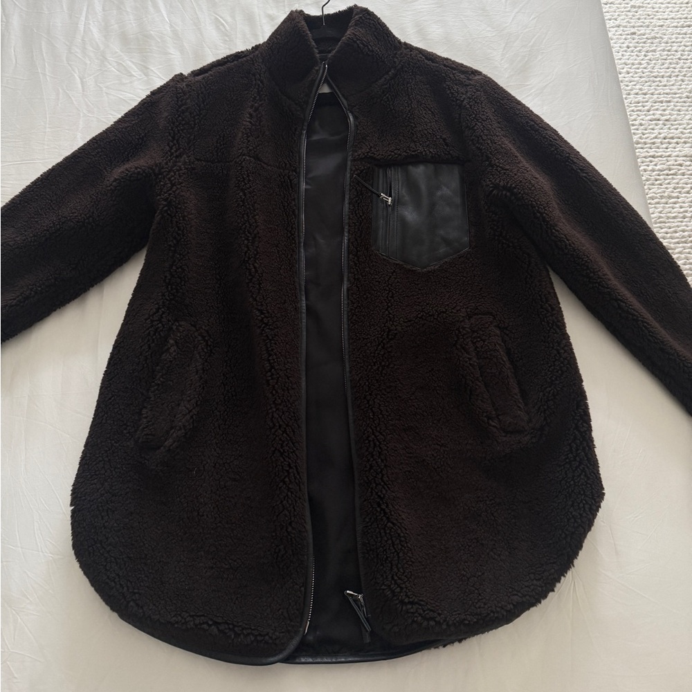 Anine Bing Black Sherpa Jacket